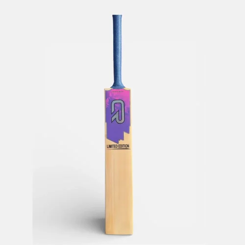 CR Limited Edition Cricket Bat front view – premium English willow cricket bat with professional blade and stylish branding