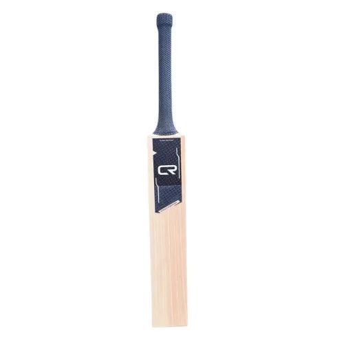 CR Stealth size 6 cricket bat with full-length willow blade and black rubber grip